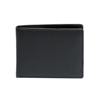 Leather wallet Cortina 5014 nero black