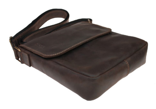 Сумка чоловіча шкіряна на плече SULLIVAN 354117(28) коричнева