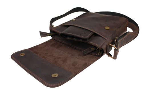 Сумка чоловіча шкіряна на плече SULLIVAN 354117(28) коричнева
