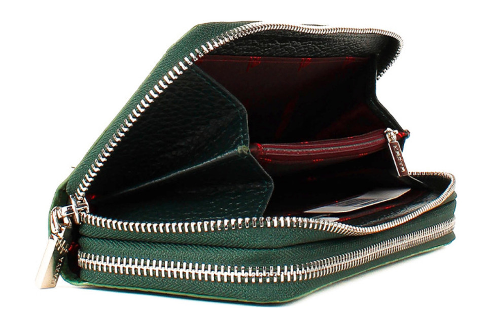 Гаманець Karya зелений 1134-546