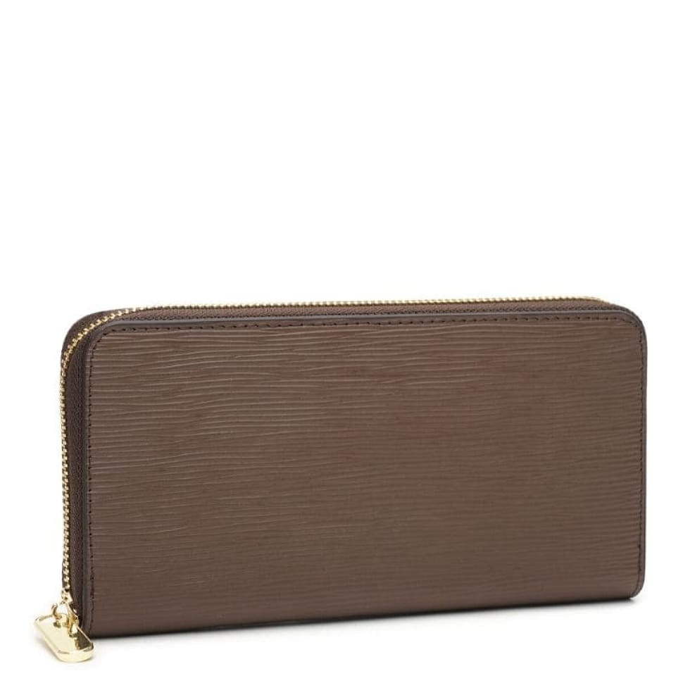 Жіночий гаманець на блискавці V1WLT04-brown
