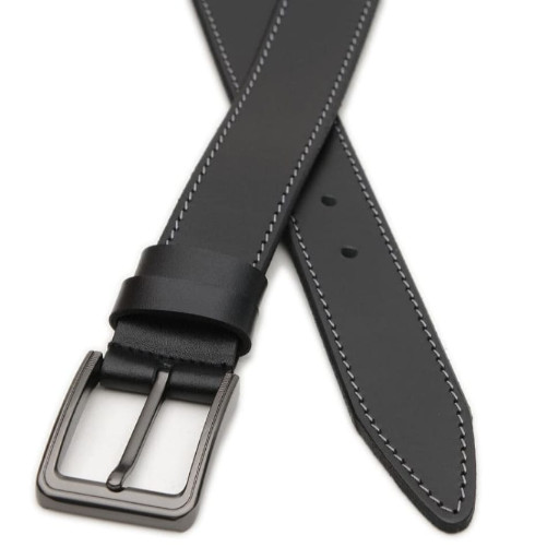 Чоловічий шкіряний ремінь V1125GX40-black