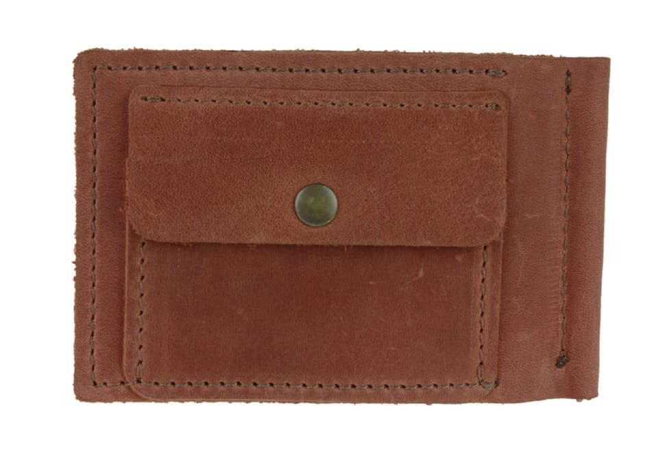 Кошелек мужской кожаный зажим для купюр SULLIVAN 1006(5.5) светло-коричневый