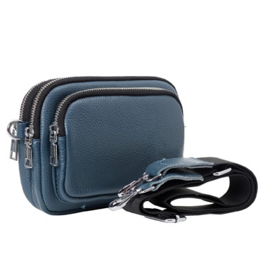 Сумка жіноча з натуральної шкіри SL77099blue