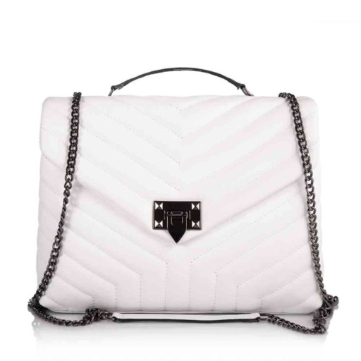 Шкіряна жіноча сумка Virginia Conti (Італія) - VC01896white