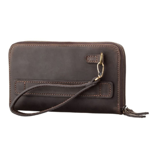 Men's clutch SHVIGEL 11083 leather Brown