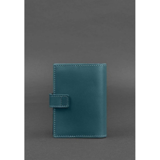 Шкіряна обкладинка для паспорта 5.0 (з віконцем) зелена