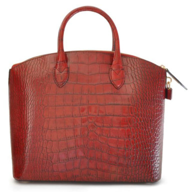 Pratesi KGI348 - Versilia Big King Woman Bag in cow leather Versilia K348 Yellow