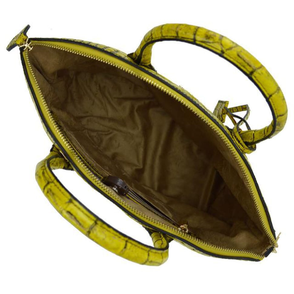 Pratesi KGI348 - Versilia Big King Woman Bag in cow leather Versilia K348 Yellow