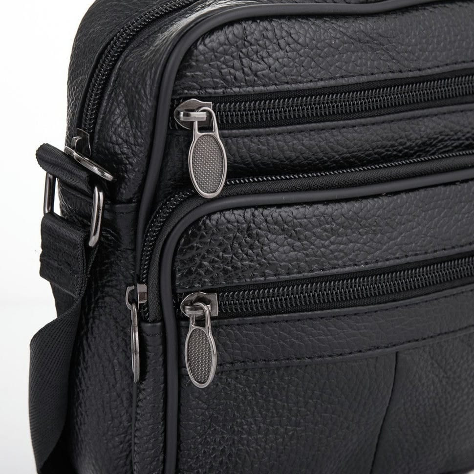 Барсетка м'яка шкіряна BUFFALO BAGS M505A чорна