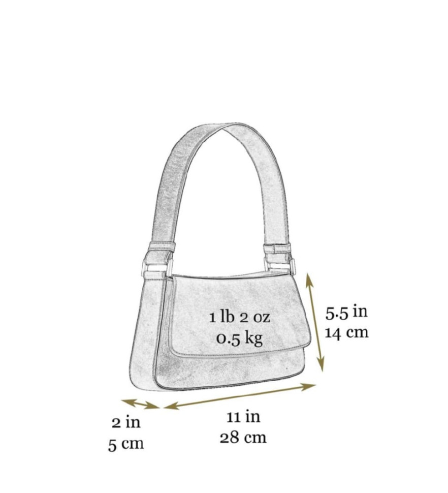 Жіноча шкіряна сумка багет - Bright Lights, Big City - Time Resistance 5247401