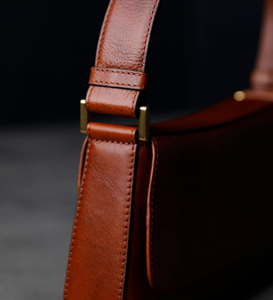 Жіноча шкіряна сумка багет - Bright Lights, Big City - Time Resistance 5247401