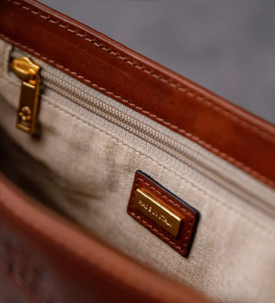 Жіноча шкіряна сумка багет - Bright Lights, Big City - Time Resistance 5247401