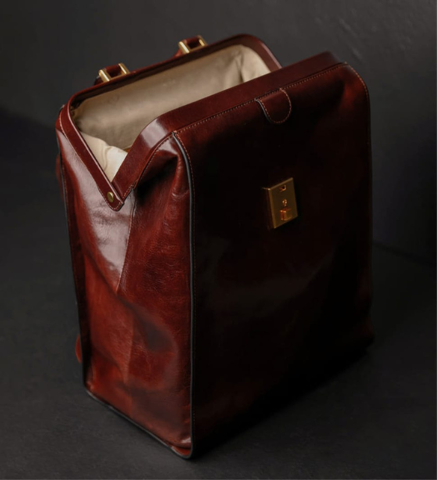 Шкіряний рюкзак - A Brief Story of Time - Коричневий колір - Time Resistance 5249201