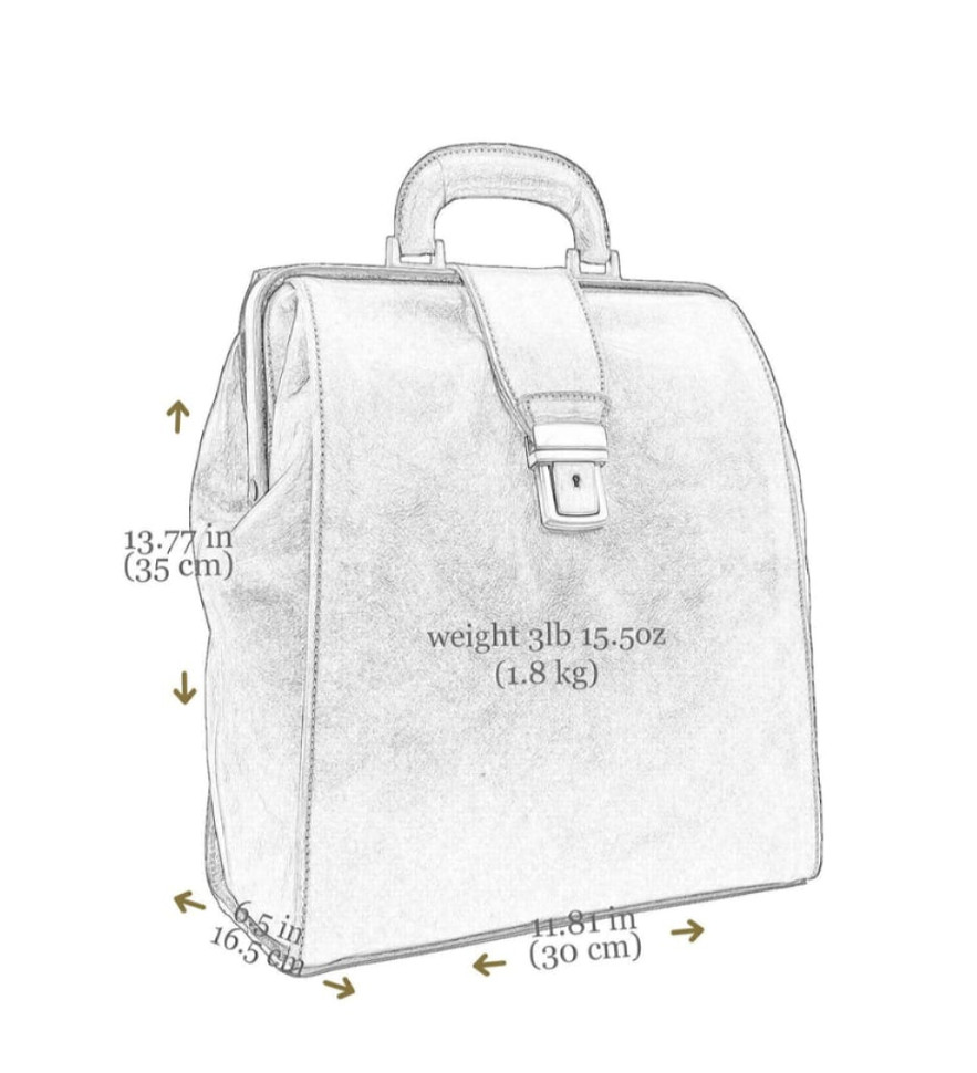 Шкіряний рюкзак - A Brief Story of Time - Коричневий колір - Time Resistance 5249201