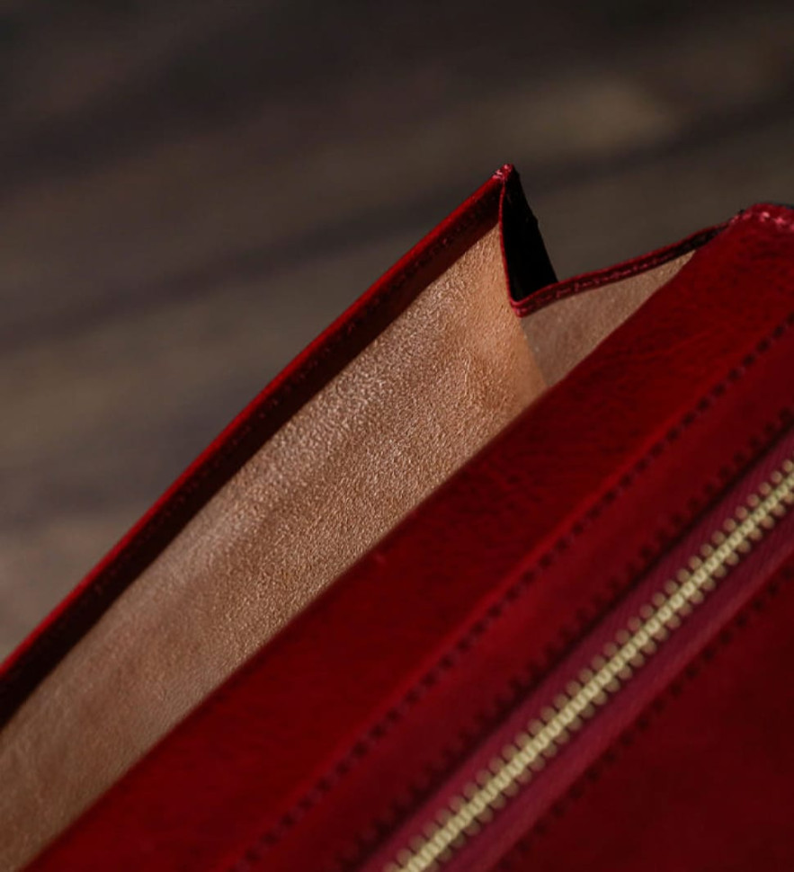 A Coat Wallet for Women - The Periodic Table - Red color - Time Resistance 5241601W