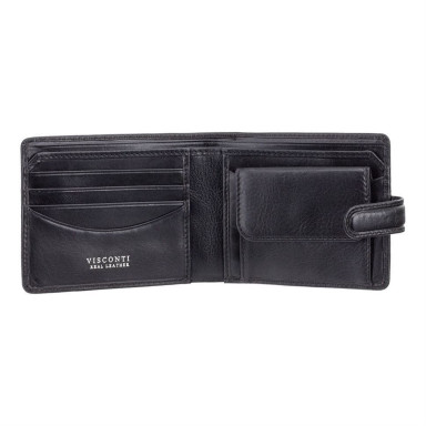 Men's wallet Visconti TSC47 Riccardo with RFID (Black)