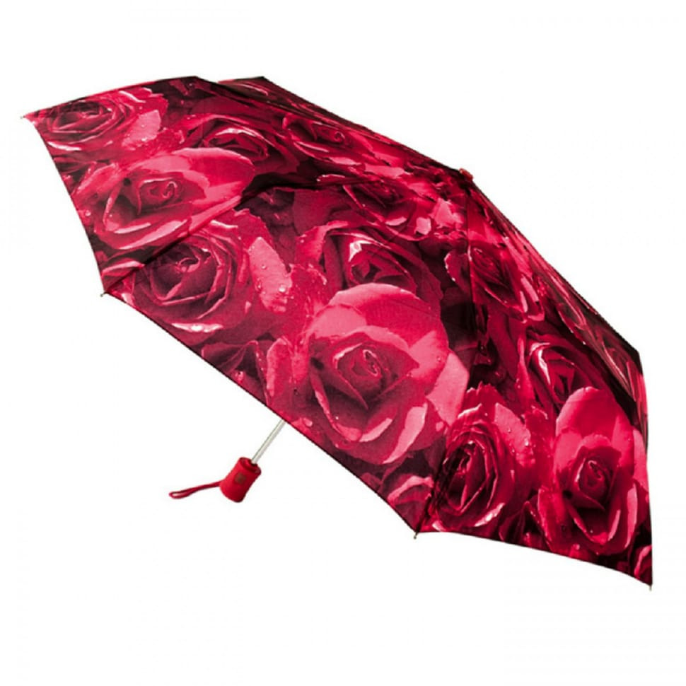 Women's umbrella Fulton Open & Close-4 L346 Photo Rose Red (Red roses)