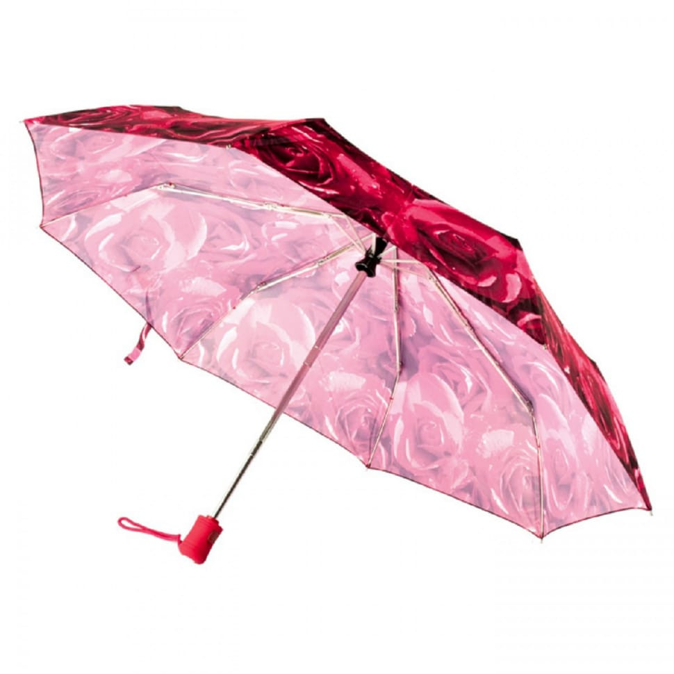 Women's umbrella Fulton Open & Close-4 L346 Photo Rose Red (Red roses)