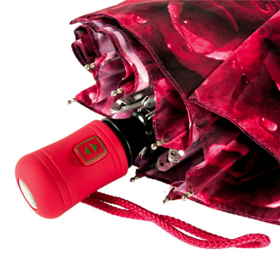 Women's umbrella Fulton Open & Close-4 L346 Photo Rose Red (Red roses)