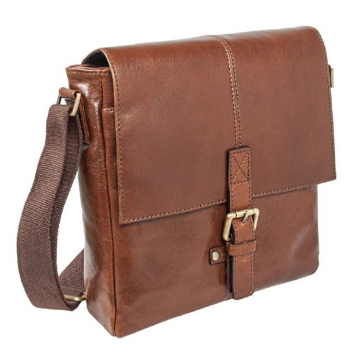 Сумка чоловіча Ashwood Murphy Chestnut (Каштановий)