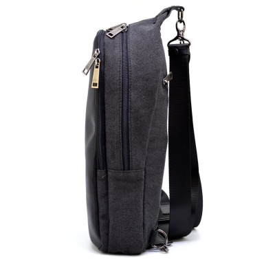 Sling backpack leather and fabric GAc-2017-4lx TARWA