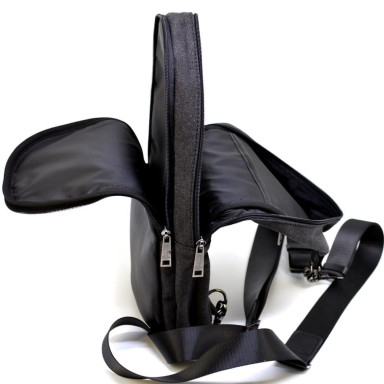Sling backpack leather and fabric GAc-2017-4lx TARWA