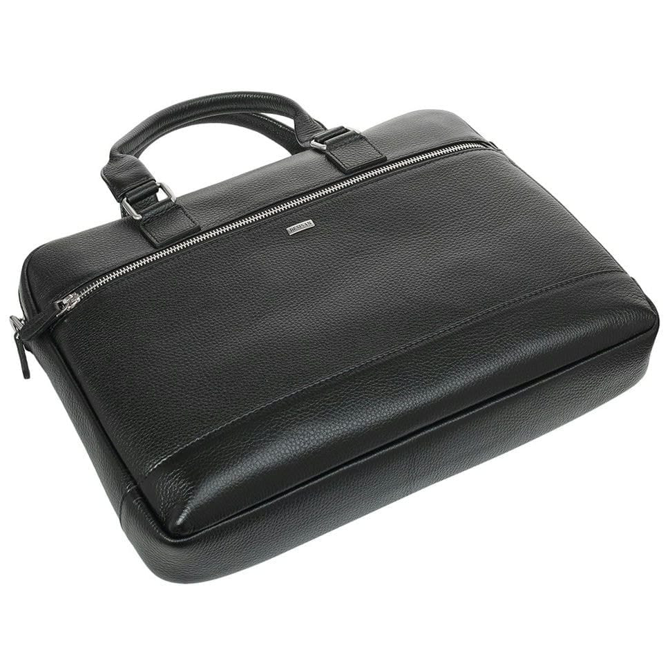 Шкіряний портфель Desisan 353-01 чорний флотар