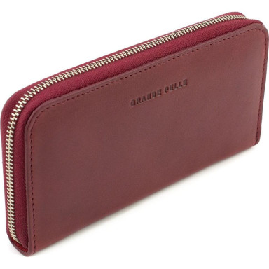 Zip wallet Grande Pelle Serpente 532661 glossy leather burgundy