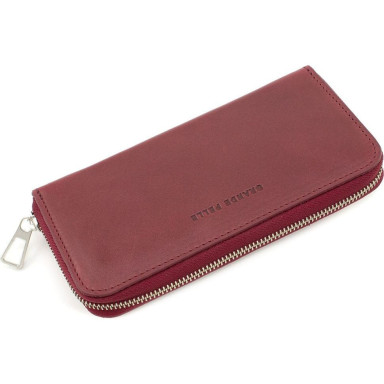 Zip wallet Grande Pelle Serpente 532661 glossy leather burgundy