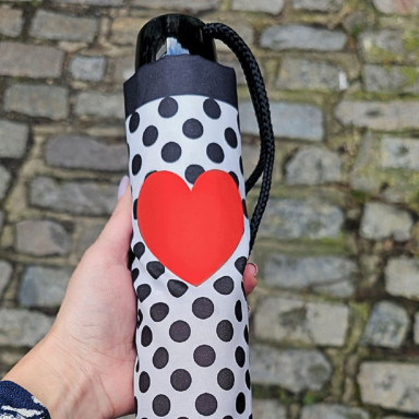 Парасоля жіноча Fulton L354-041697 Minilite-2 Love Heart Spot (Серця)