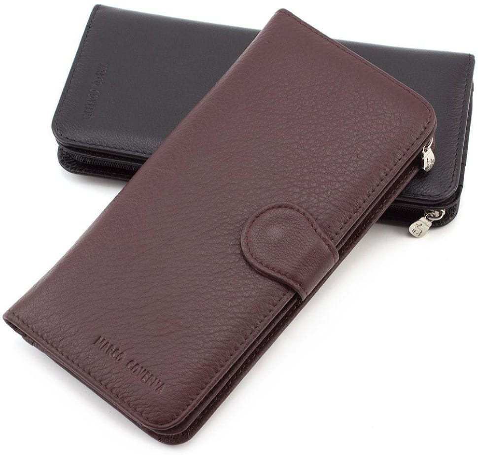 Жіночий гаманець шкіряний коричневий Marco Coverna 17868 B031-950-8