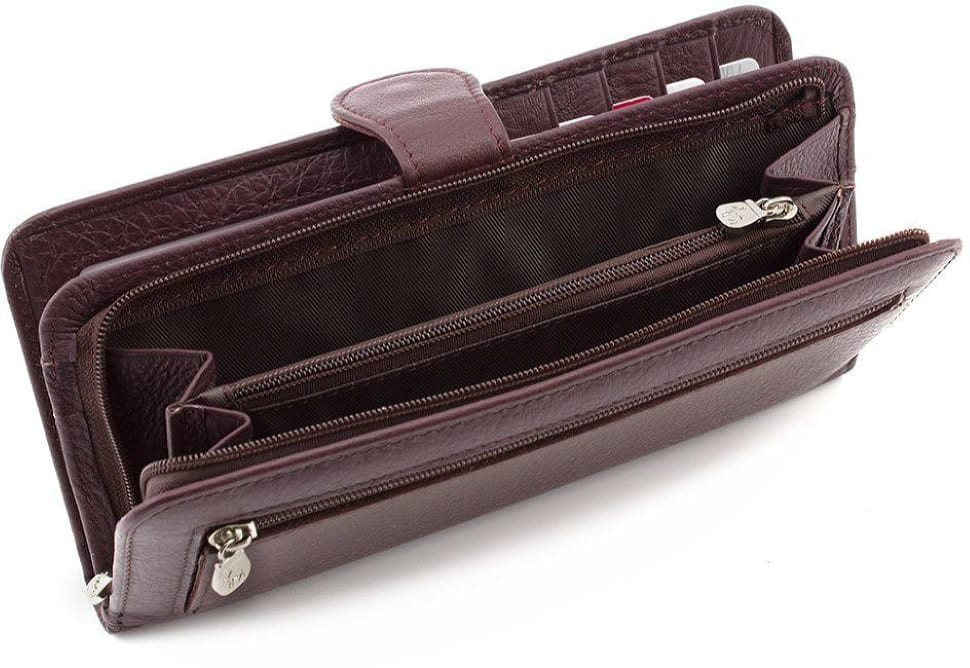 Жіночий гаманець шкіряний коричневий Marco Coverna 17868 B031-950-8