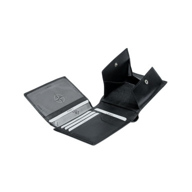 Leather wallet Cortina 5052 nero black