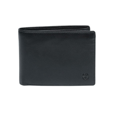 Leather wallet Cortina 5052 nero black