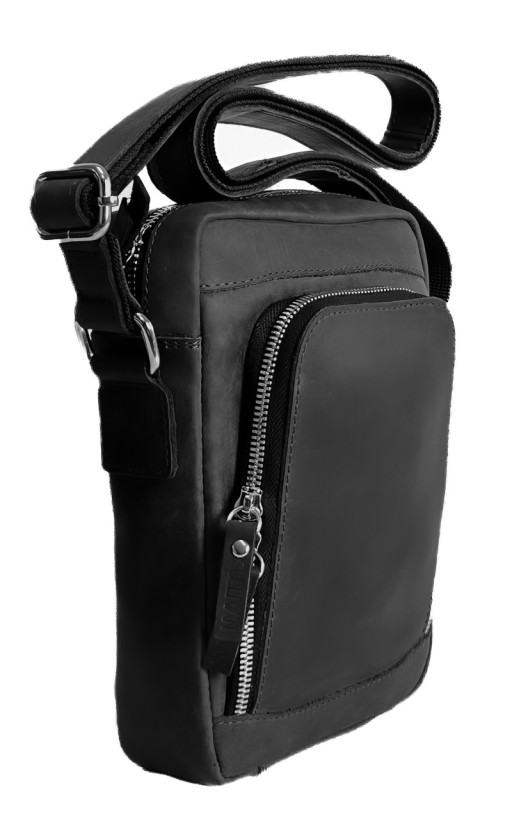 Сумка мужская кожаная на плечо SULLIVAN smvp162-1(28) черная