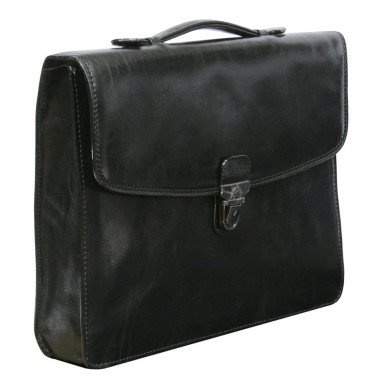 Шкіряний портфель Italico 8091 nero чорний