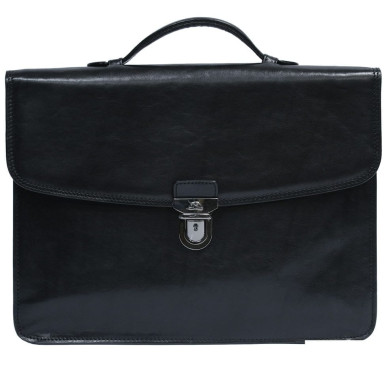 Шкіряний портфель Italico 8091 nero чорний