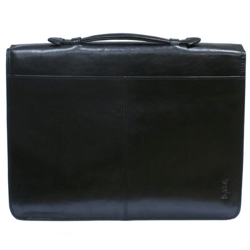 Шкіряний портфель Italico 8091 nero чорний