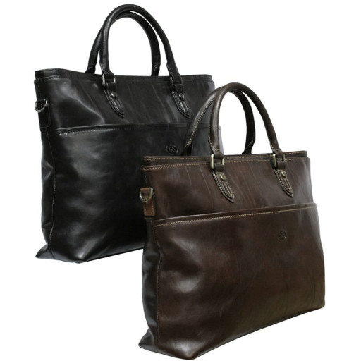 Сумка шкіряна Italico 7615 moro коричневий