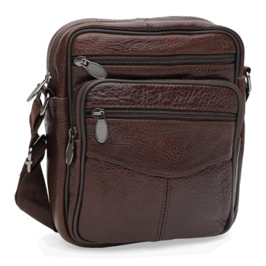 Men's leather bag Keizer K19970brown