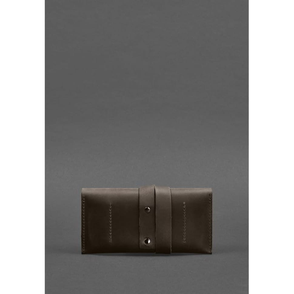 Шкіряний чохол для смартфона темно-коричневий