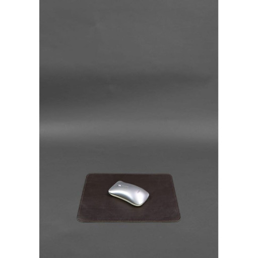 Килимок для мишки з натуральної шкіри 1.0 темно-коричневий краст