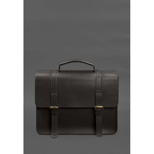 Шкіряна сумка-портфель Porte темно-коричневий