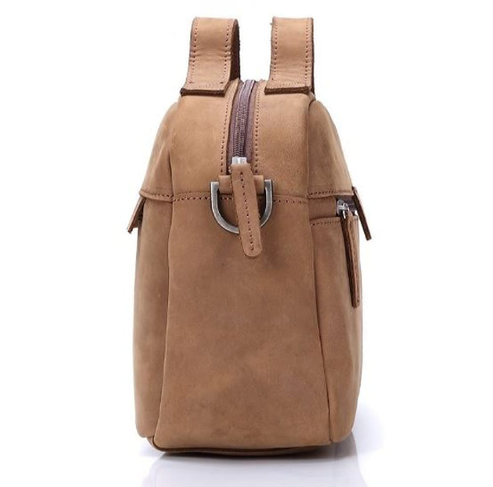 Компактна чоловіча сумка з натуральної шкіри JD8016C John McDee