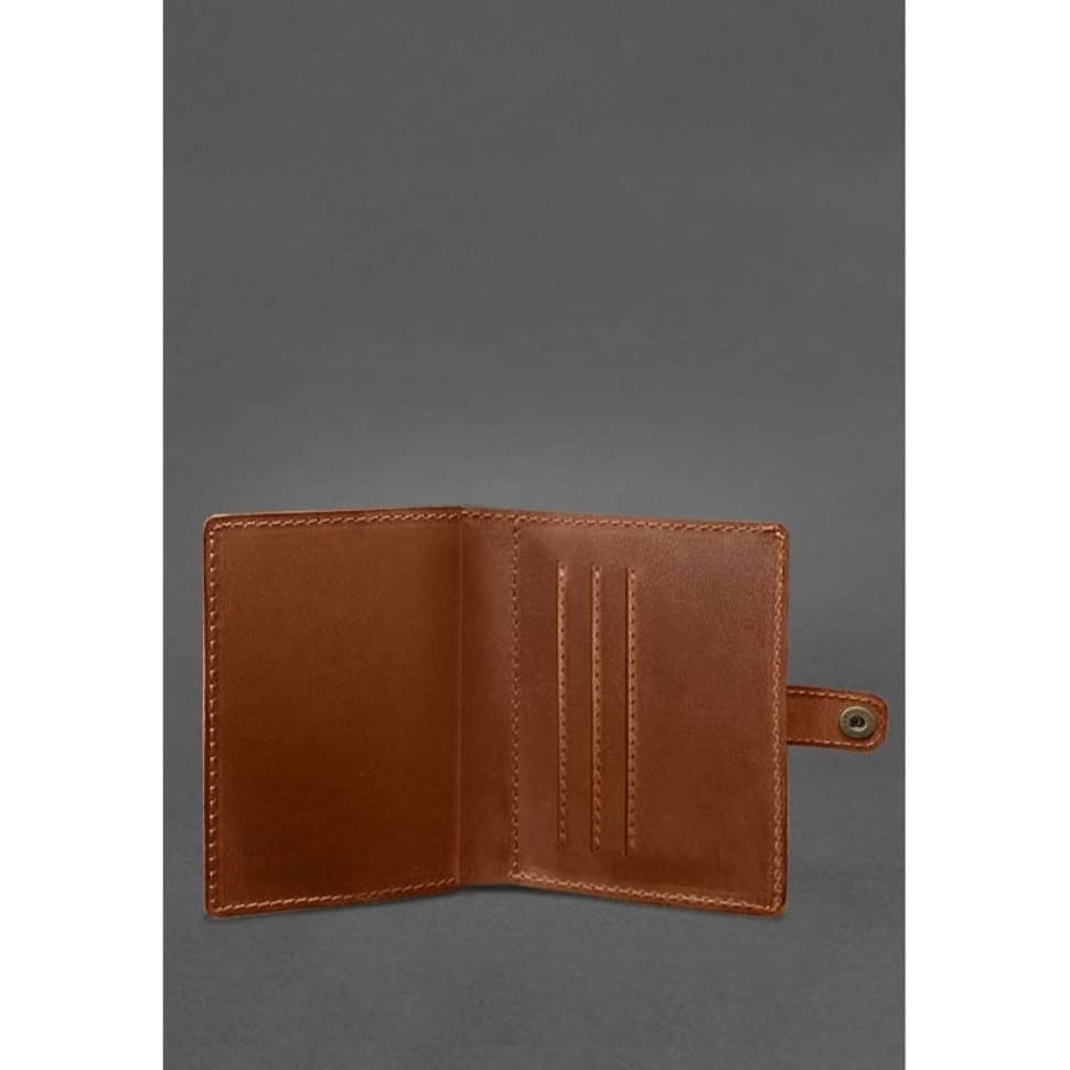 Leather cover-purse for officer ID 11.0 light brown