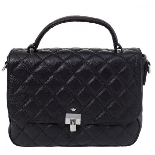 Сумка жіноча шкіряна DOR FLINGER DF2021722-1 чорна