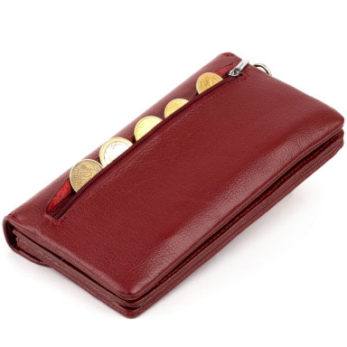 Клатч зі шкіри жіночий ST Leather 19318 Бордовий