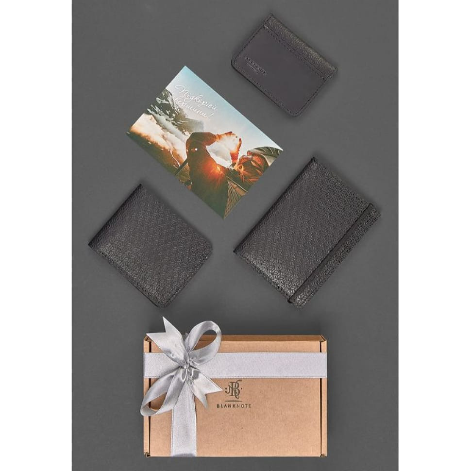 Чоловік подарунковий набір шкіряних аксесуарів Мілан