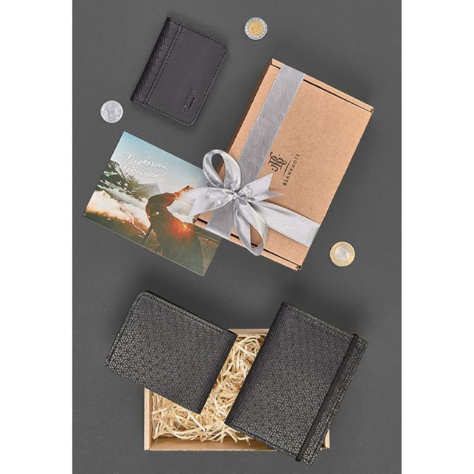 Чоловік подарунковий набір шкіряних аксесуарів Мілан